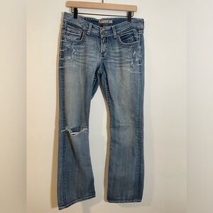 BKE Women's Boot Cut Jeans - Light Blue